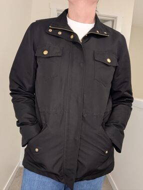 Ralph Lauren Chore Coat Barn Jacket Black Water Repellent Size Large